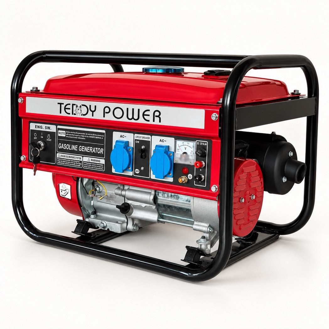 Benzin-Stromerzeuger / Generator  „Teddy Power“ 2,3 kW – 1-Phase (230 V)