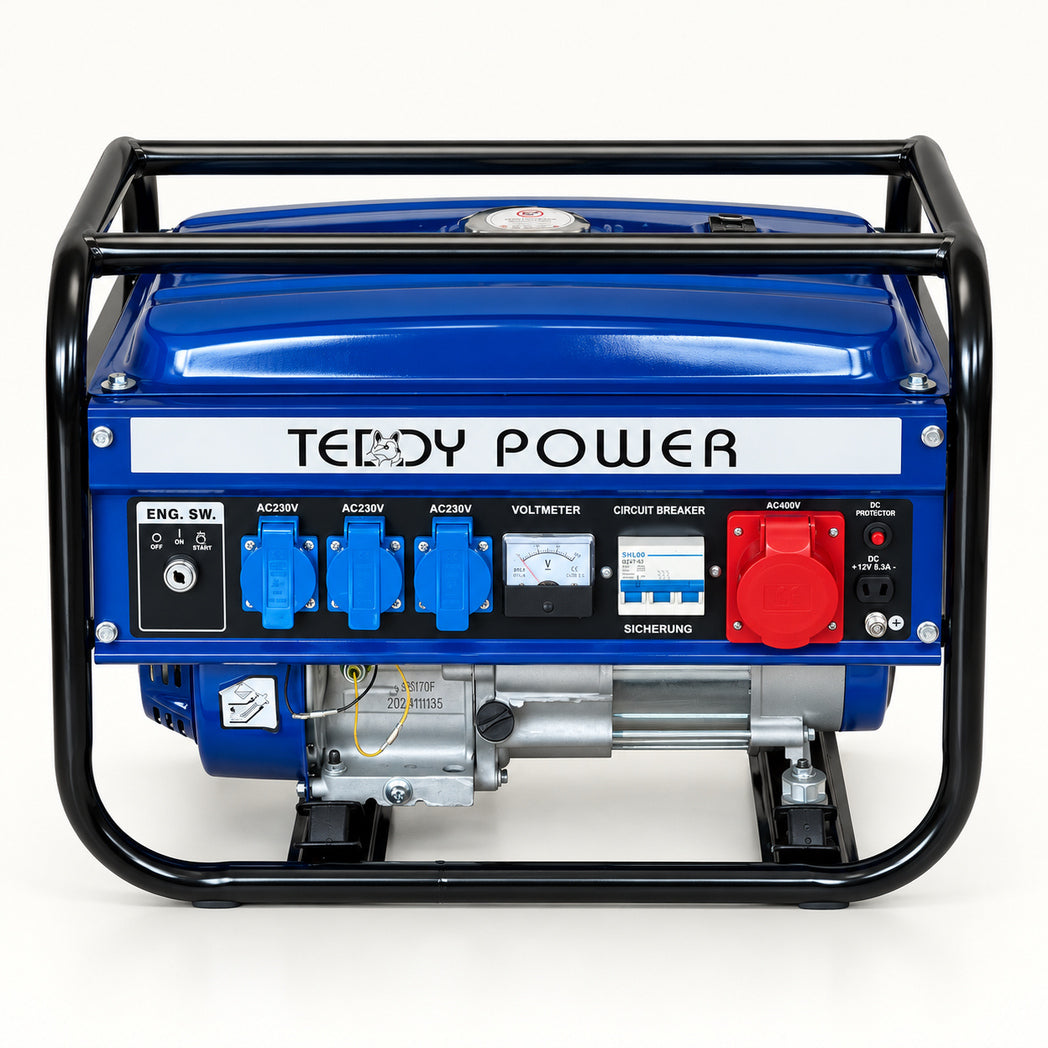 Benzin-Stromerzeuger  Generator „Teddy Power“ 2,3 kW – 3-Phasen (Starkstrom)