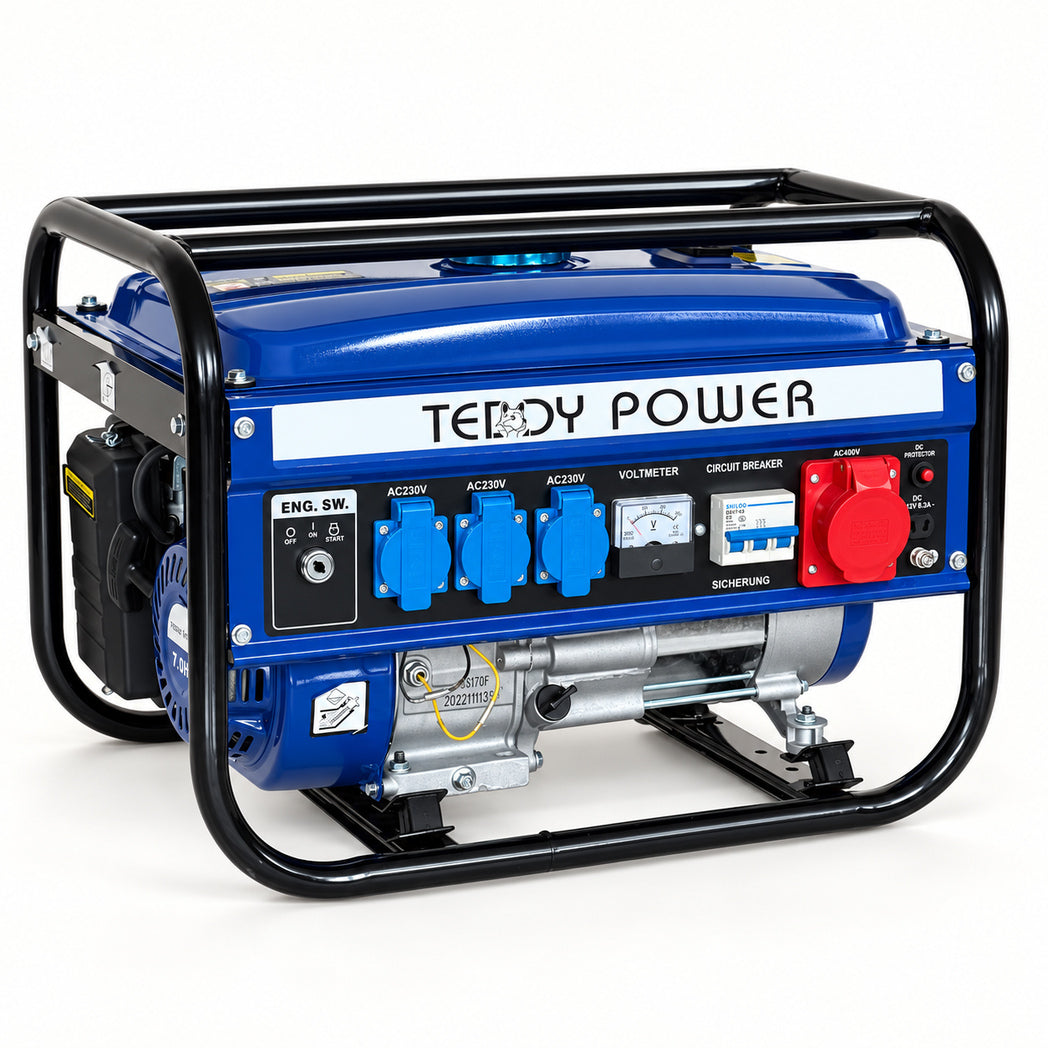 Benzin-Stromerzeuger  Generator „Teddy Power“ 2,3 kW – 3-Phasen (Starkstrom)