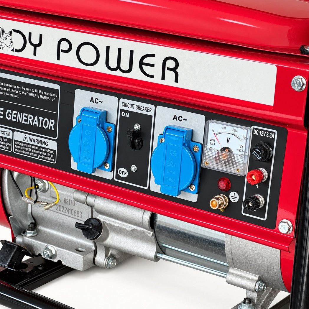 Benzin-Stromerzeuger / Generator  „Teddy Power“ 2,3 kW – 1-Phase (230 V)