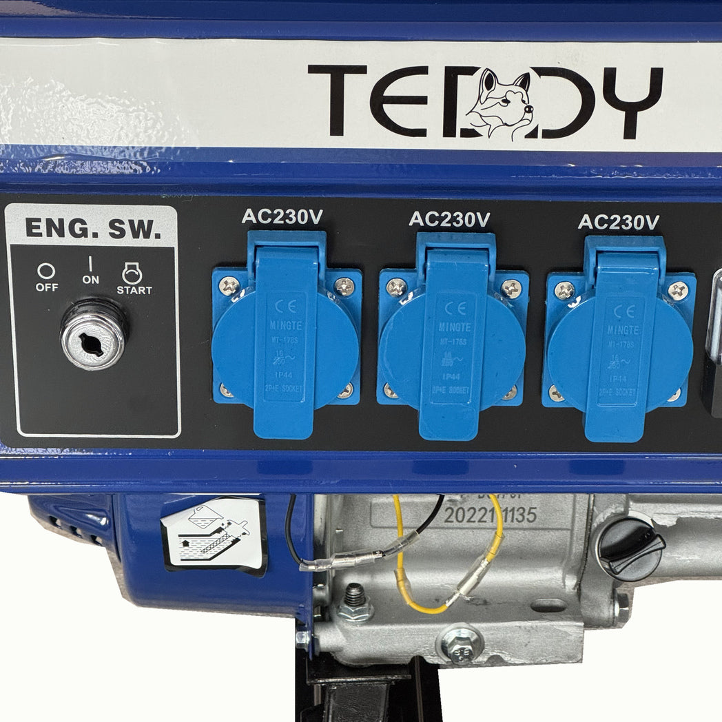 Benzin-Stromerzeuger  Generator „Teddy Power“ 2,3 kW – 3-Phasen (Starkstrom)