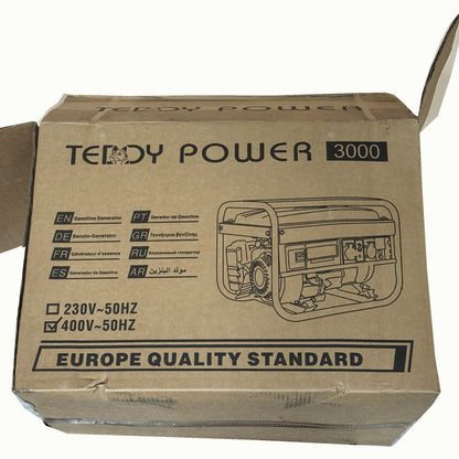 Benzin-Stromerzeuger  Generator „Teddy Power“ 2,3 kW – 3-Phasen (Starkstrom)